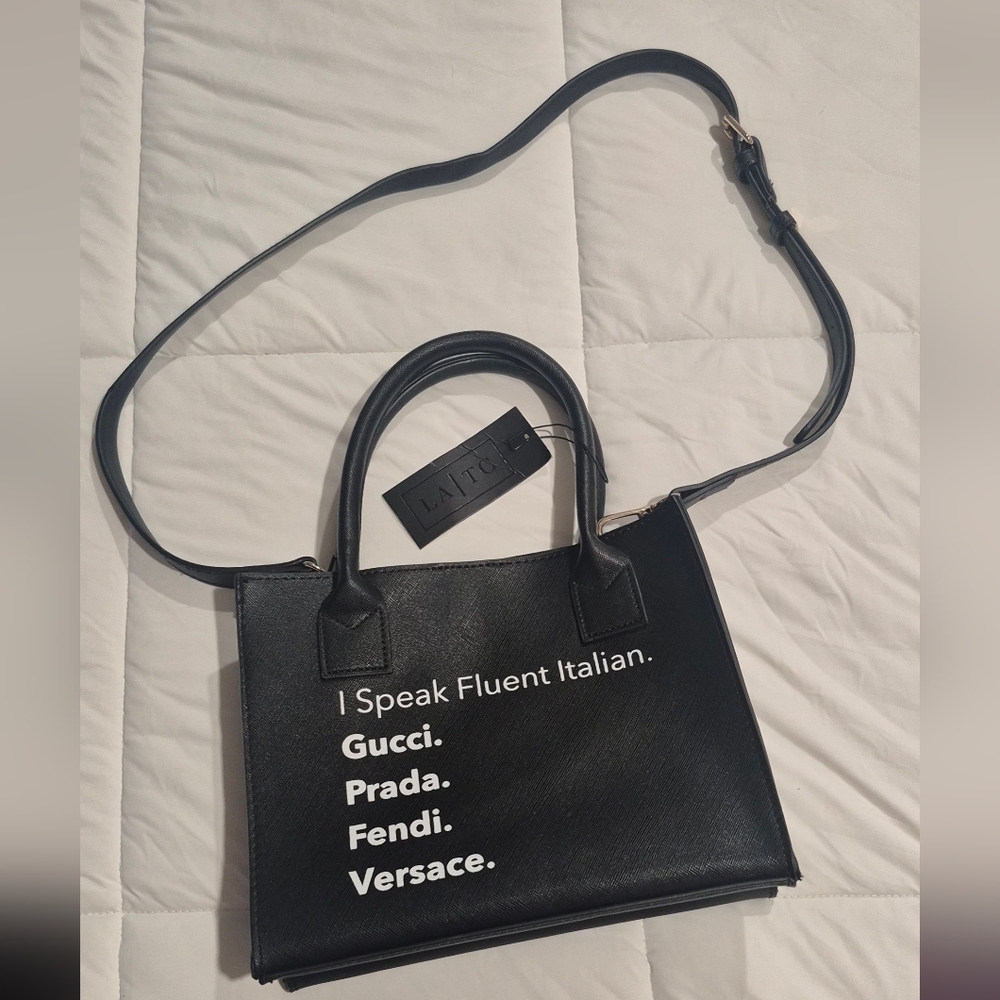 Black Satchel Vegan Leather